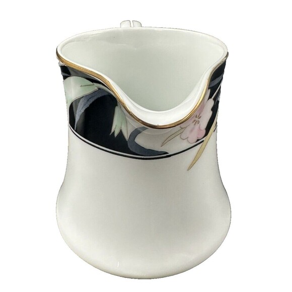 Mikasa Charisma Black Cream and Sugar Bowl with Lid Set Made in Japan L9050 - Picture 9 of 15